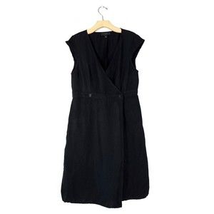 Elegant Black Wrap Dress